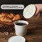 50pack 8oz Paper Soup Containers with Lids, Disposable Kraft Paper Food Cups, Ice Cream Cups, Food Storage with Vented Lids, Microwavable and Freezer Safe (White)
